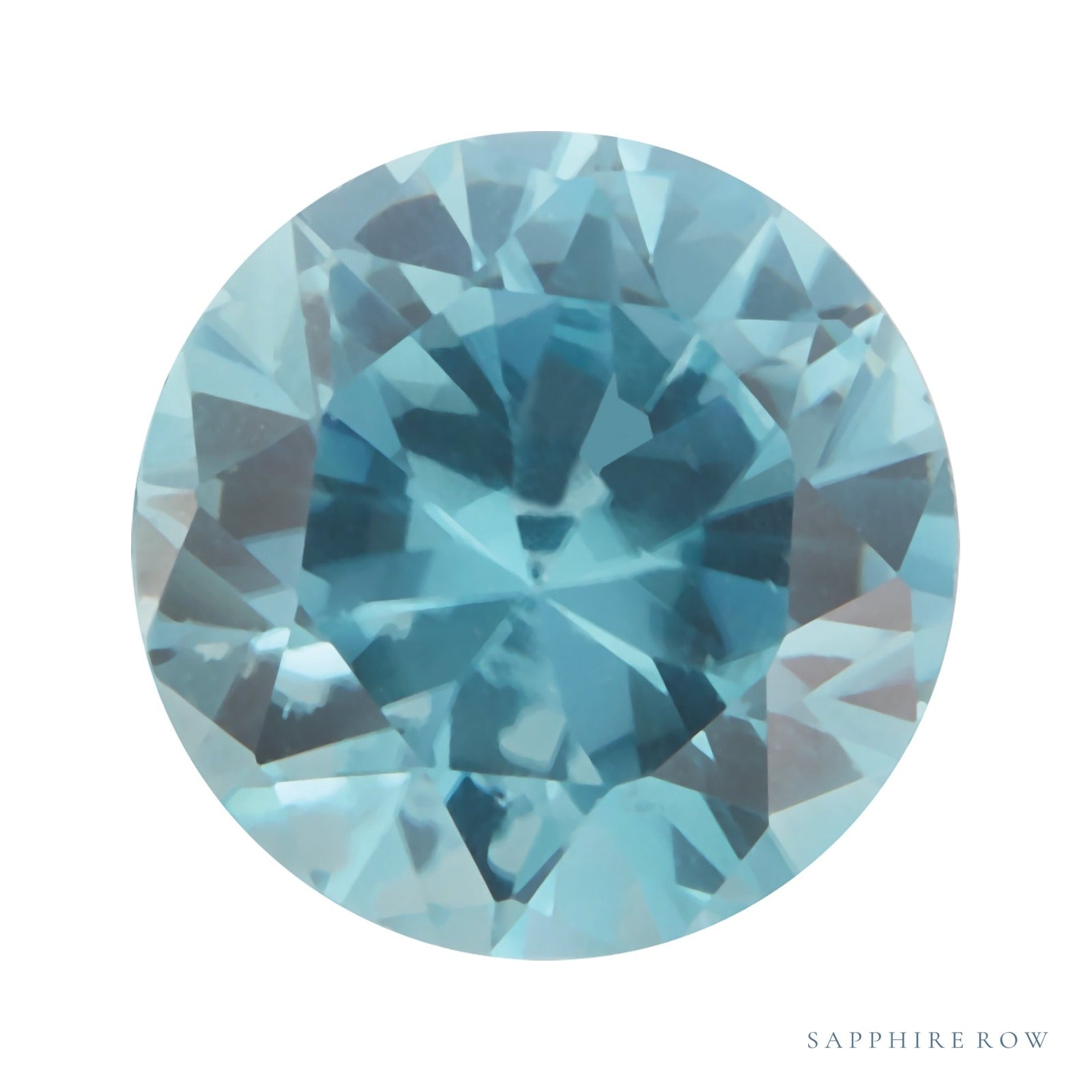 5 mm natural blue zircon, round cut | Sapphire Row · cut7