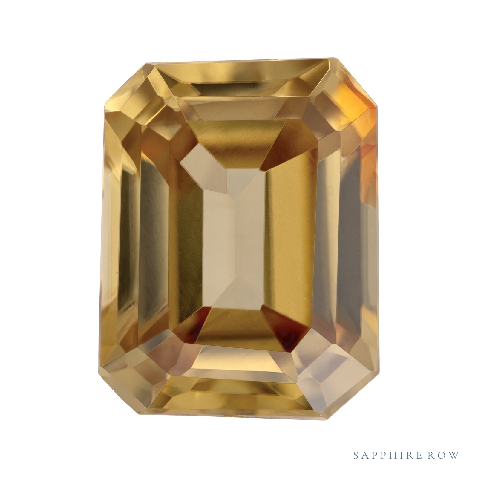 9x7 mm natural yellow zircon, emerald cut | Sapphire Row · cut4 · cut5