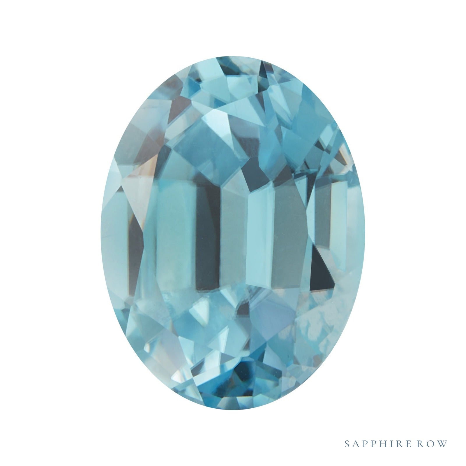 9x7 mm natural blue zircon, oval cut | Sapphire Row · cut4 · cut5