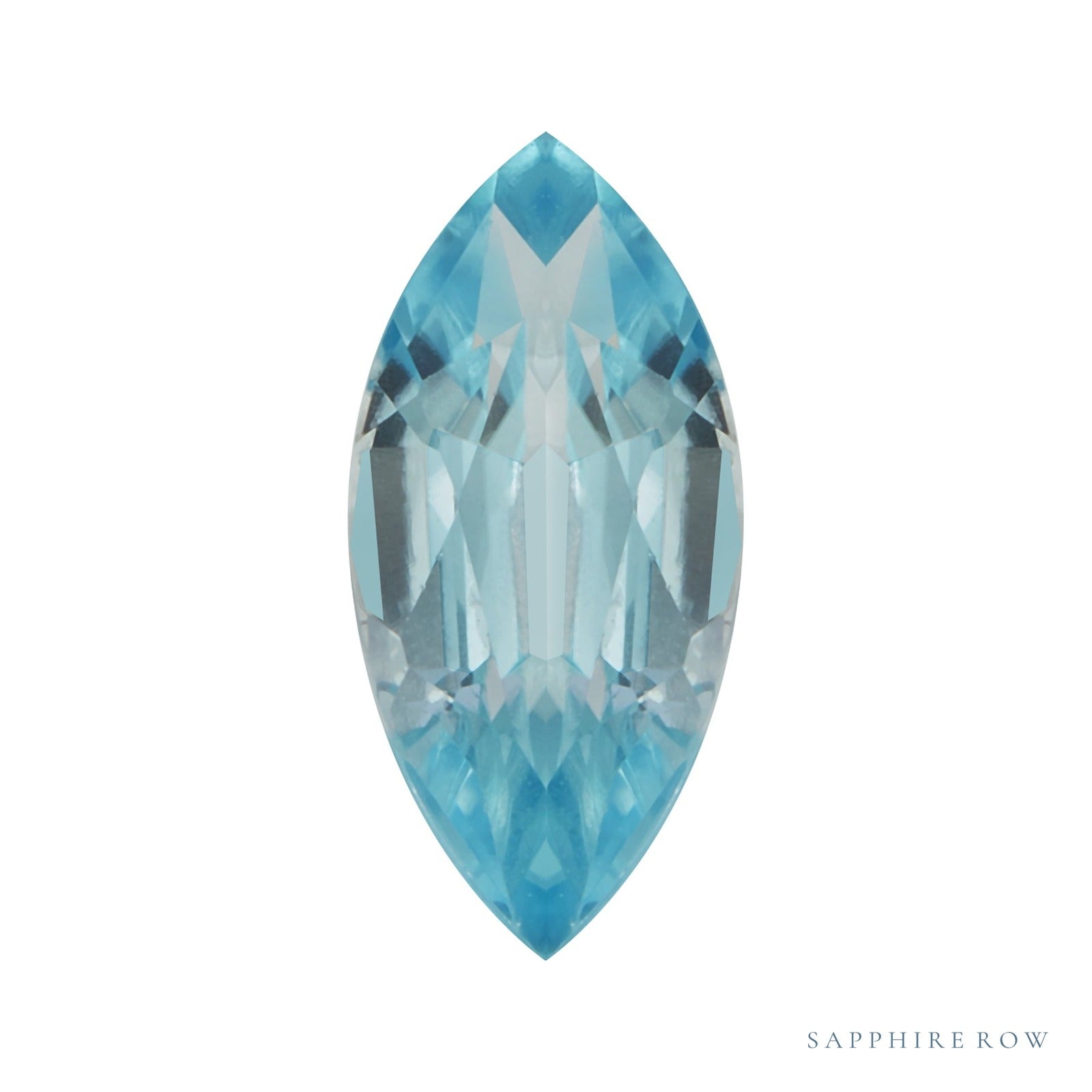 8x4 mm natural blue zircon, marquise cut | Sapphire Row · cut7