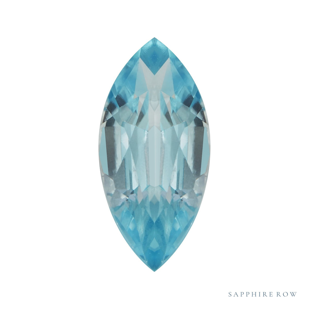 8x4 mm natural blue zircon, marquise cut | Sapphire Row · cut7