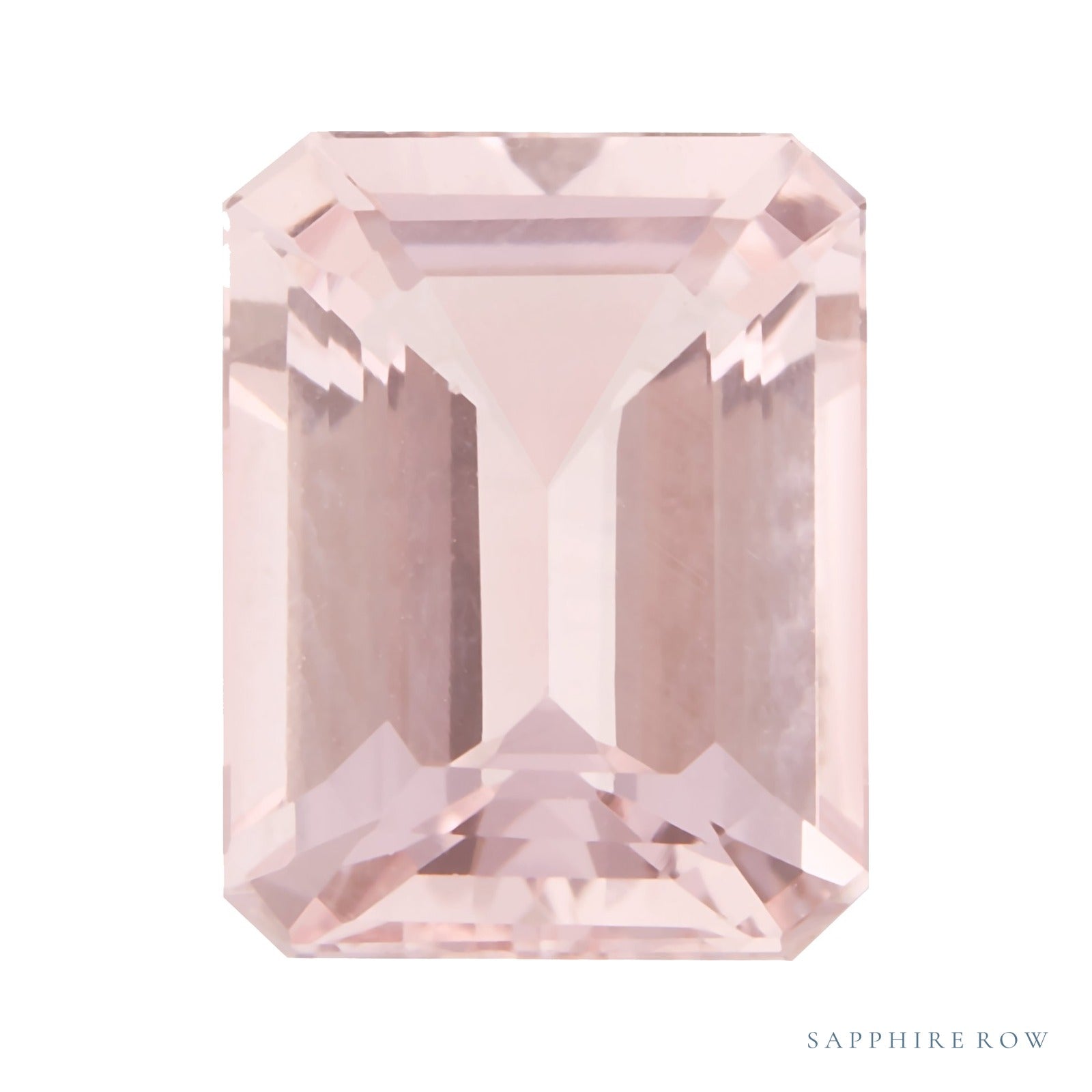 9x7 mm natural pink morganite, emerald cut | Sapphire Row · cut4 · cut5