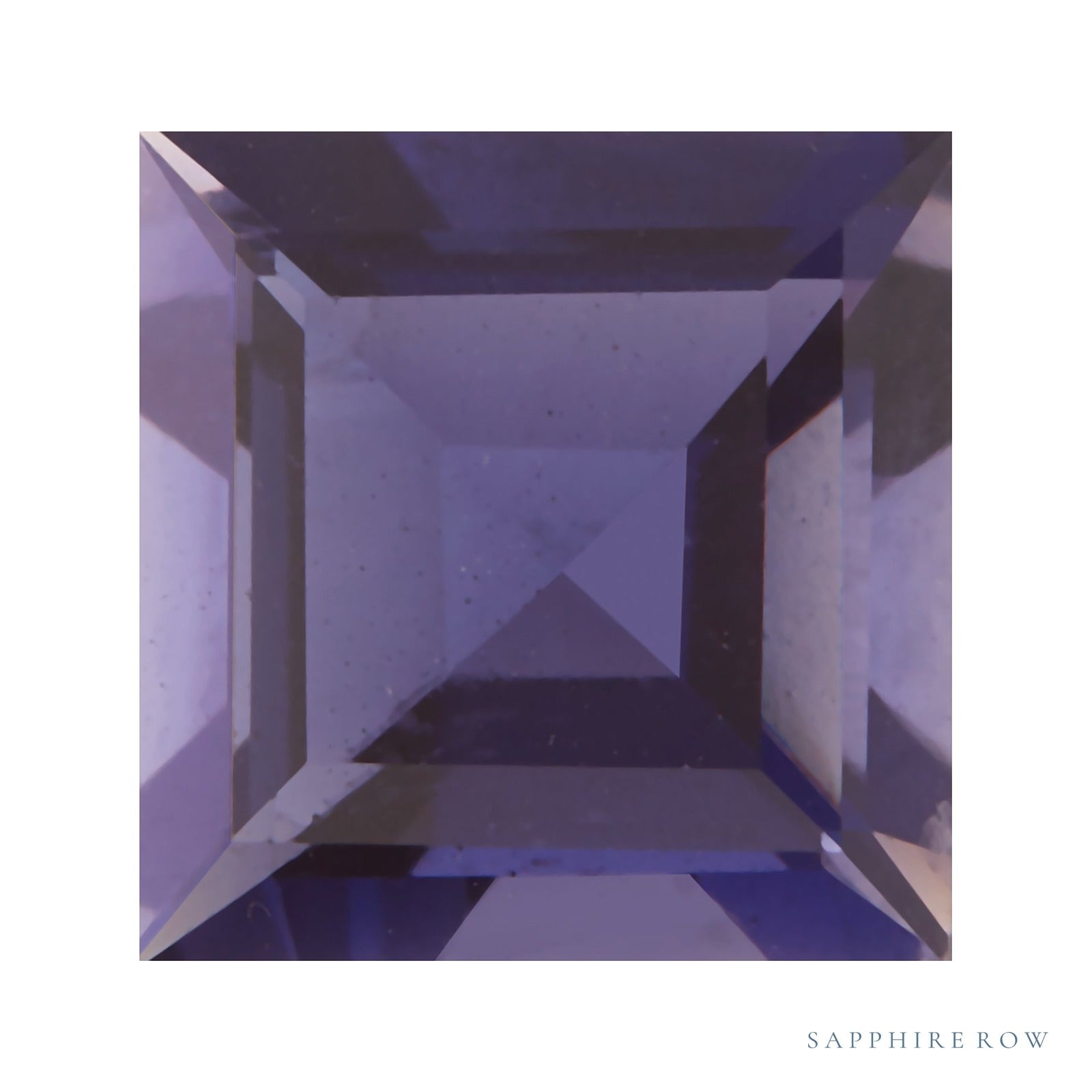 8 mm natural purple iolite, square cut | Sapphire Row · cut4 · cut5