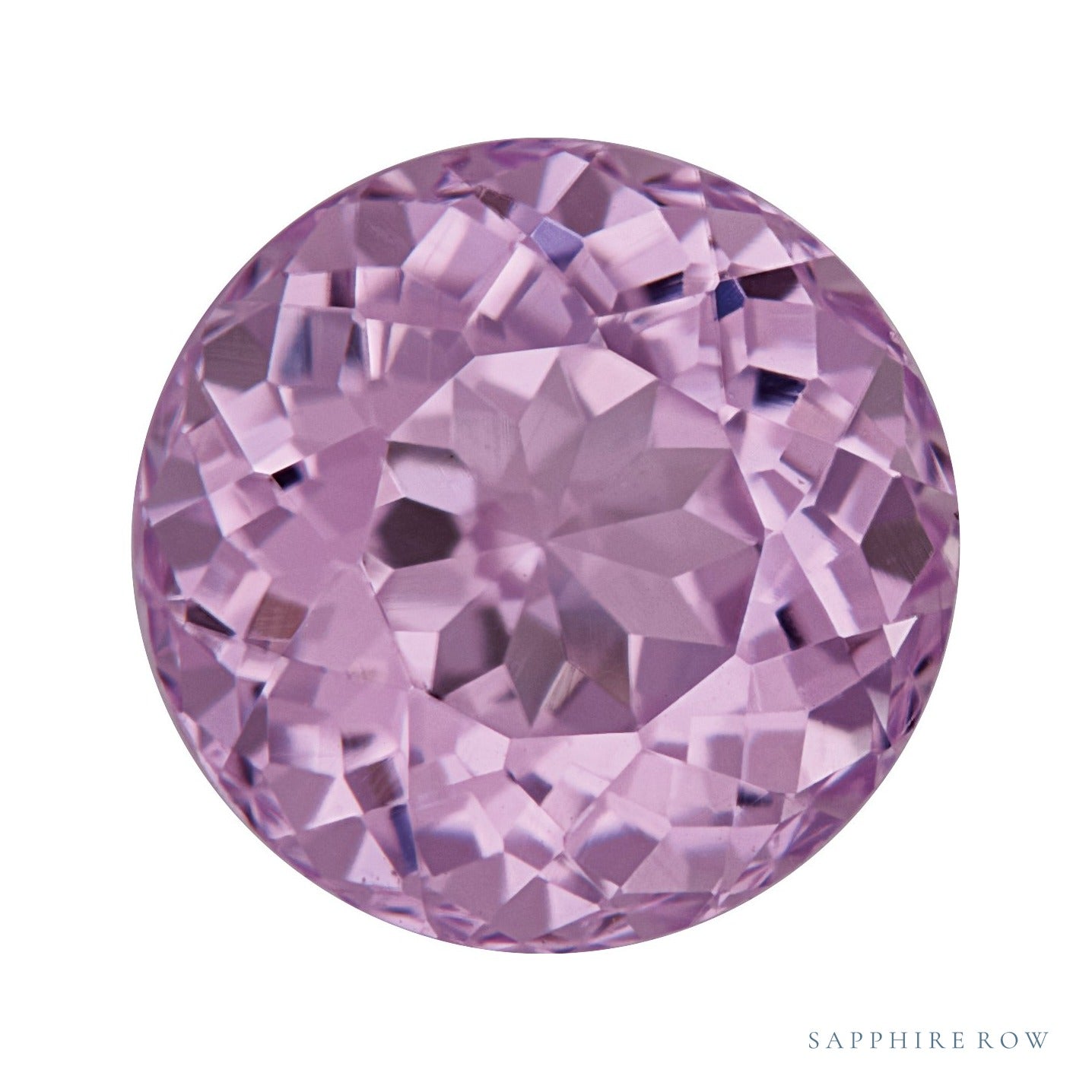 6 mm natural pink kunzite, round cut | Sapphire Row · cut4 · cut5