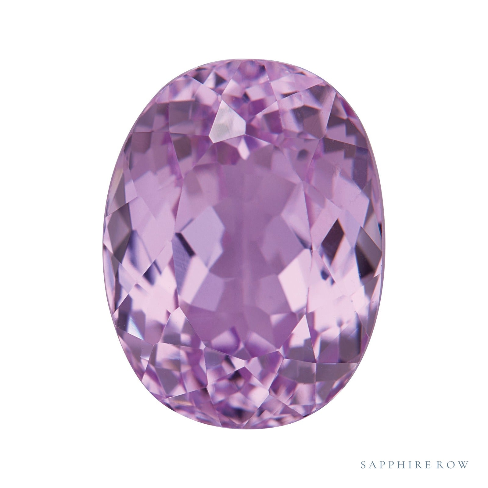 9x7 mm natural pink kunzite, oval cut | Sapphire Row · cut4 · cut5