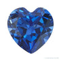3 mm lab-grown blue sapphire, heart cut | Sapphire Row · cut7
