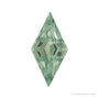 4x2 mm lab-grown green sapphire, lozenge cut | Sapphire Row · cut4
