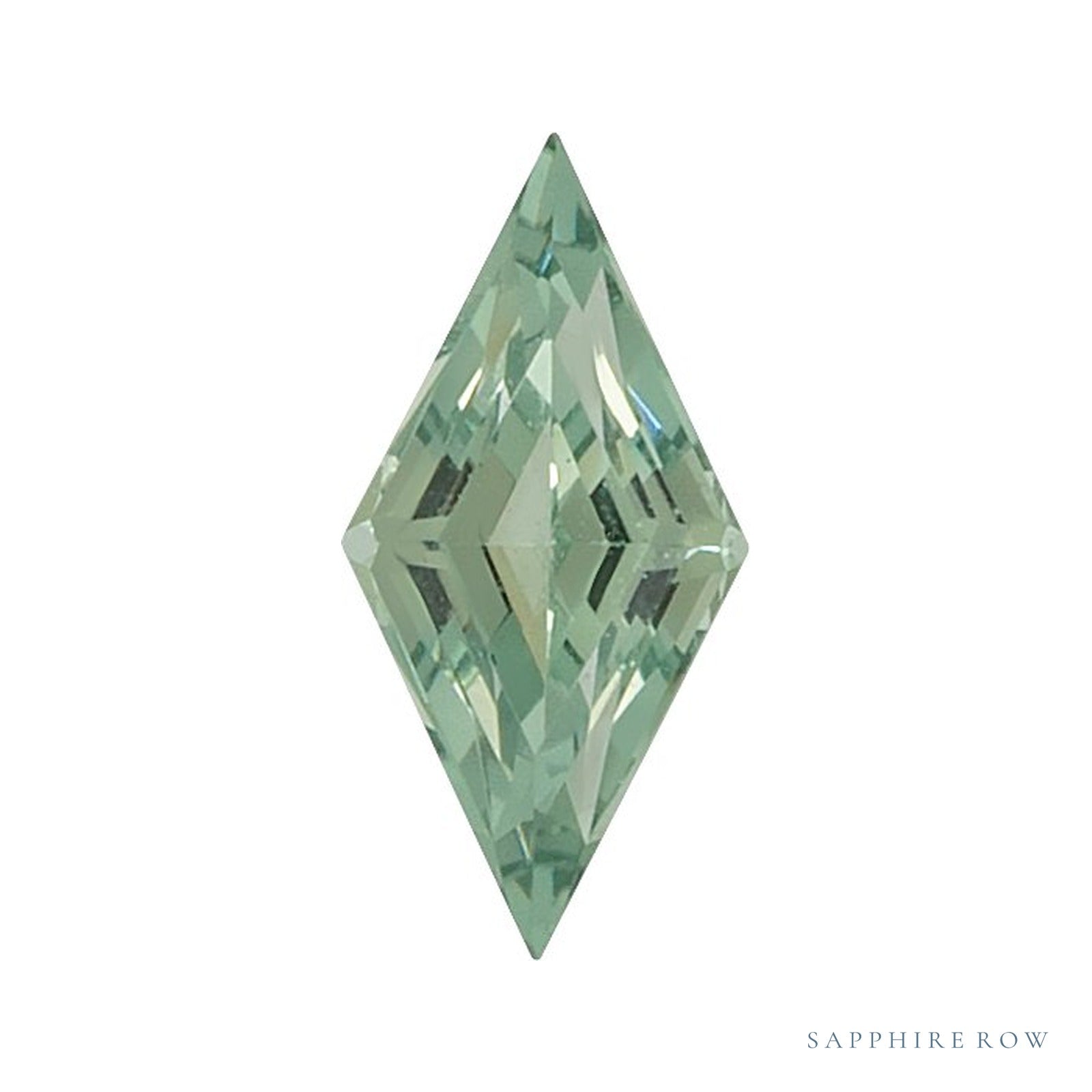4x2 mm lab-grown green sapphire, lozenge cut | Sapphire Row · cut4