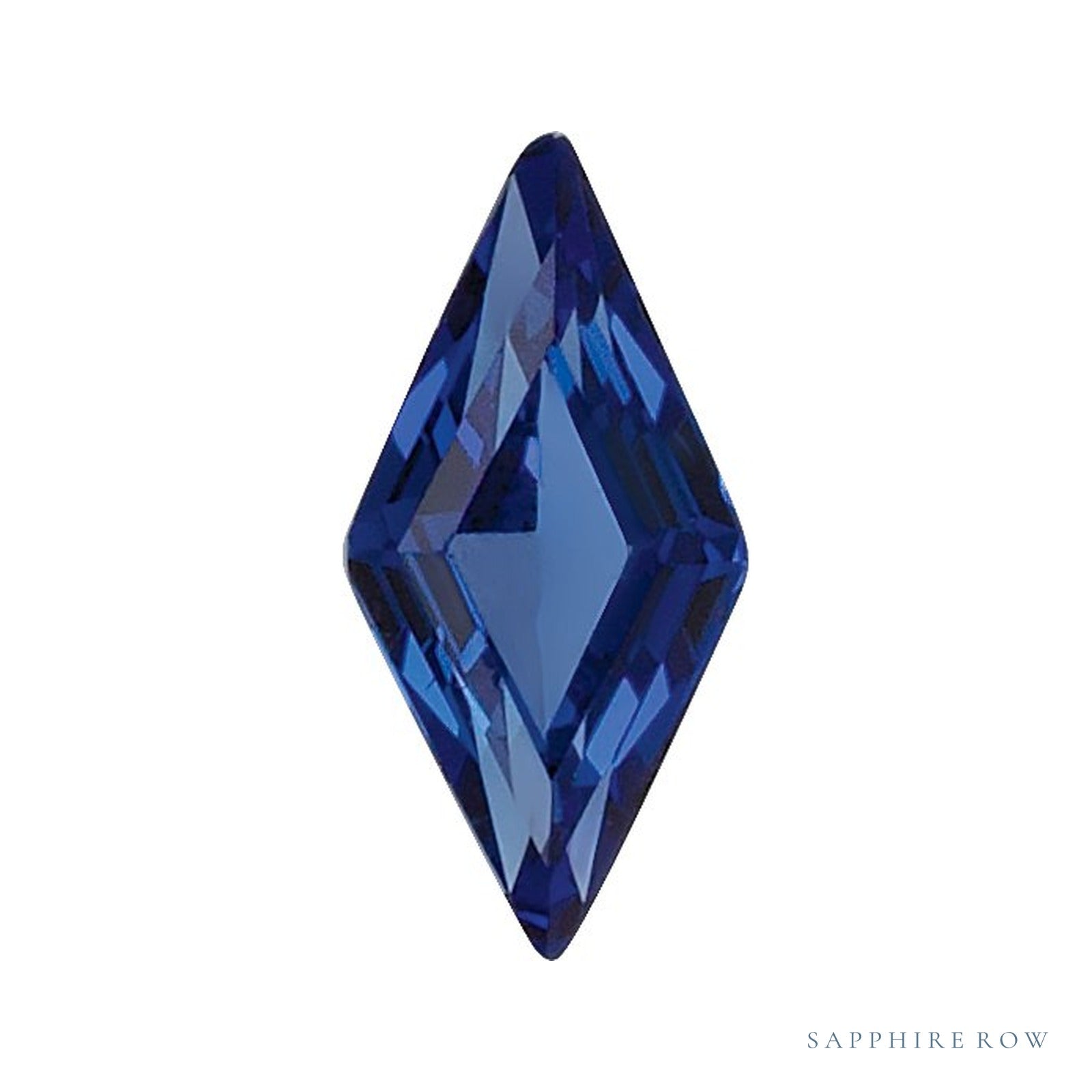 4x2 mm lab-grown blue sapphire, lozenge cut | Sapphire Row · cut4