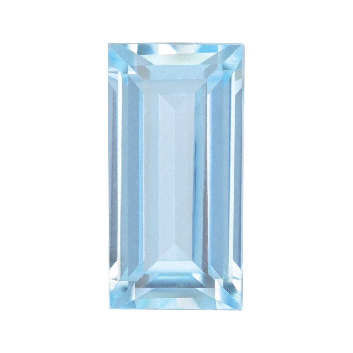 3x2 mm lab-grown aqua sapphire, straight baguette cut | Sapphire Row · cut7