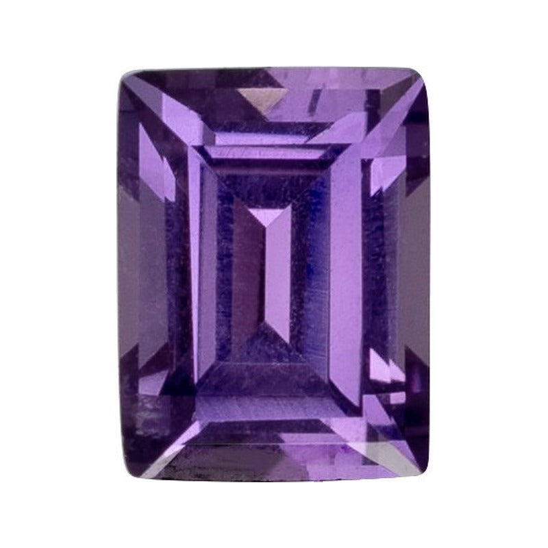 3.5x2 mm lab-grown purple sapphire, straight baguette cut | Sapphire Row · cut7