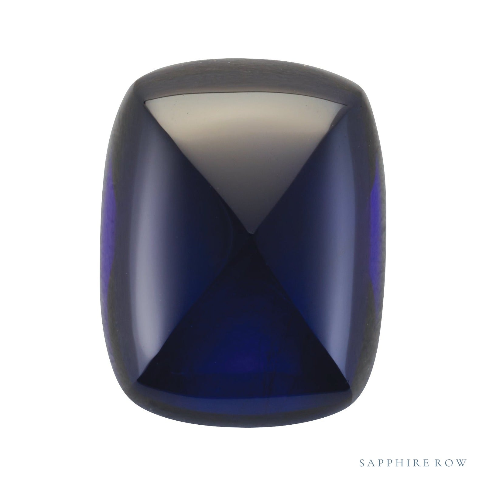 6x4 mm lab-grown blue sapphire, antique cushion cut | Sapphire Row · cut4