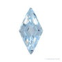 4x2 mm lab-grown aqua sapphire, lozenge cut | Sapphire Row · cut4