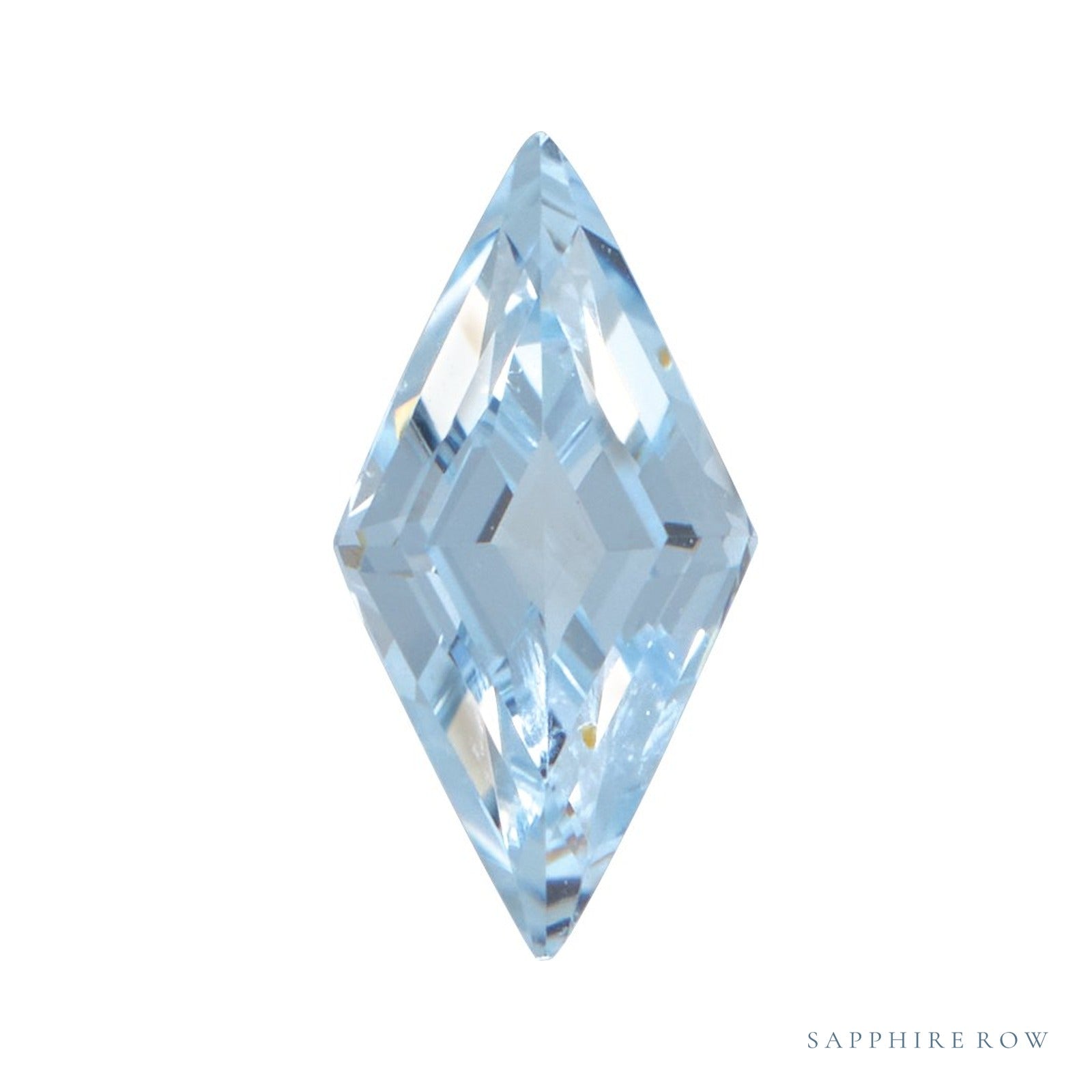4x2 mm lab-grown aqua sapphire, lozenge cut | Sapphire Row · cut4