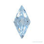 4x2 mm lab-grown aqua sapphire, lozenge cut | Sapphire Row · cut7