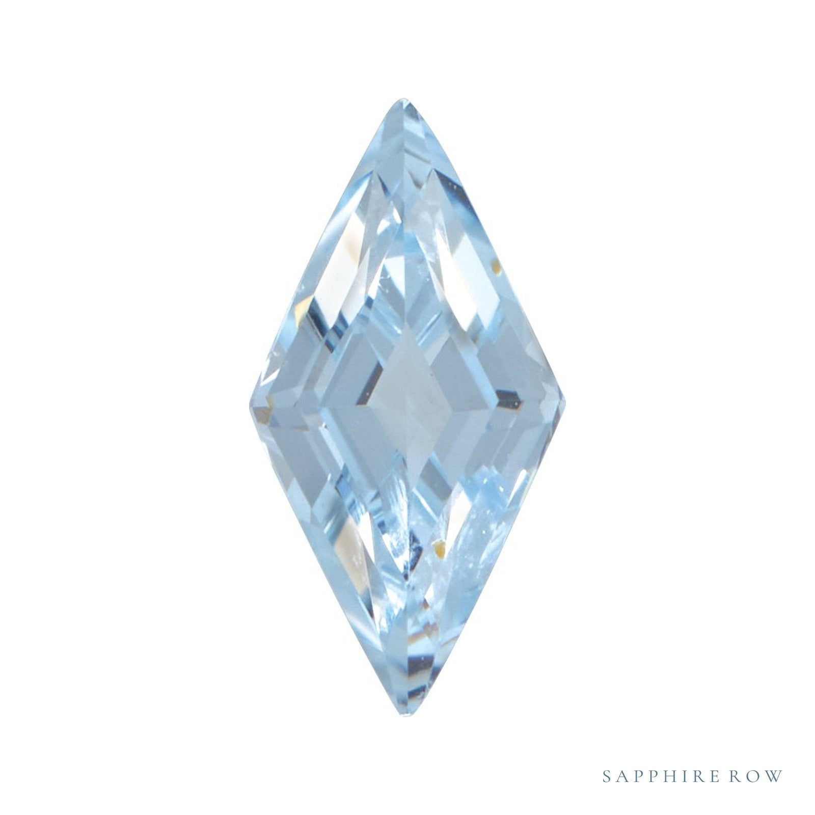 4x2.5 mm lab-grown aqua sapphire, lozenge cut | Sapphire Row · cut4