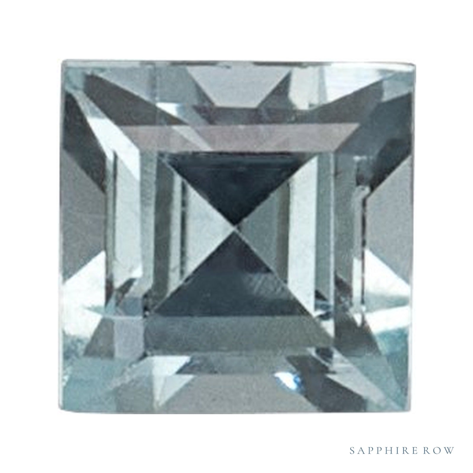 1.5 mm lab-grown aqua sapphire, square cut | Sapphire Row · cut4