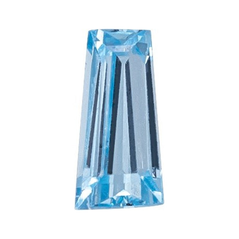 2x1.5 mm lab-grown aqua sapphire, tapered baguette cut | Sapphire Row · cut7