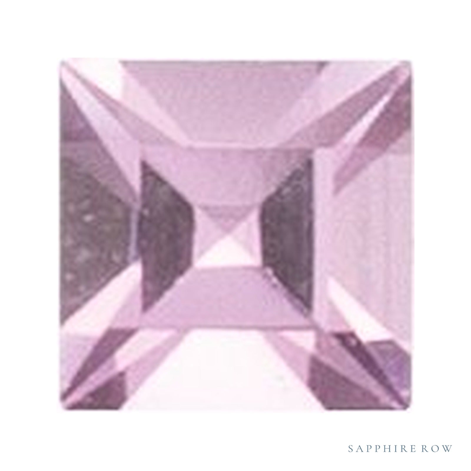 1.75 mm lab-grown pink sapphire, square cut | Sapphire Row · cut4