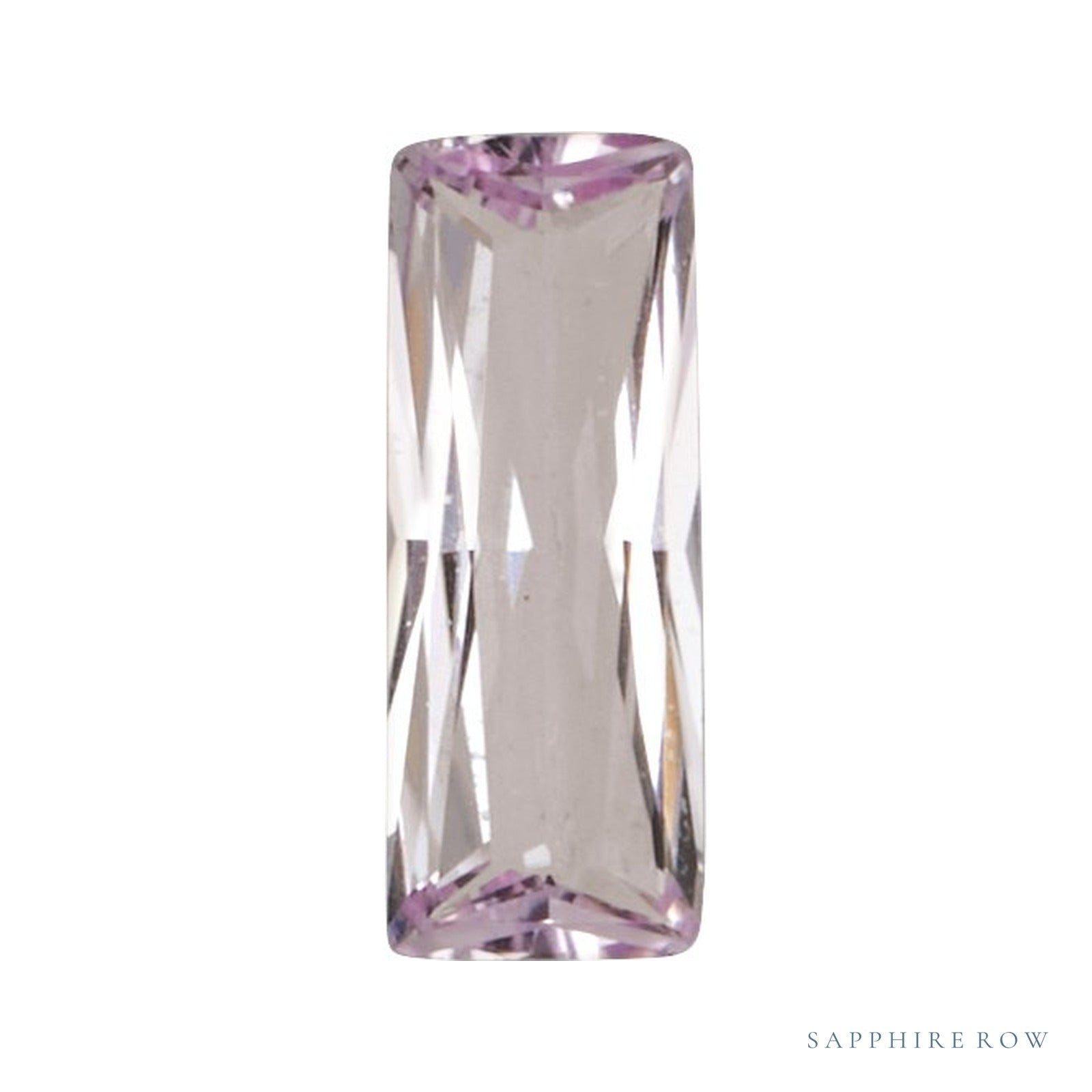3x1.5 mm lab-grown pink sapphire, straight baguette cut | Sapphire Row · cut4