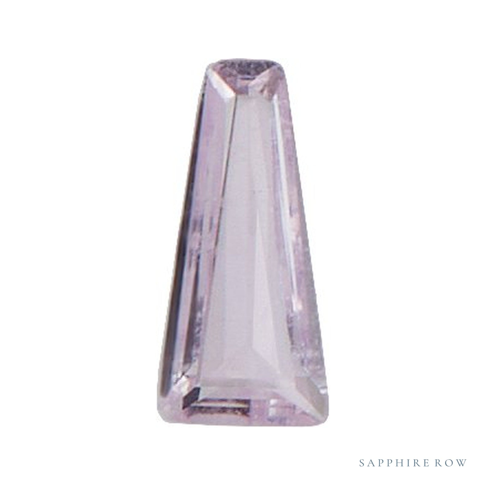 2x1.5 mm lab-grown pink sapphire, tapered baguette cut | Sapphire Row · cut4