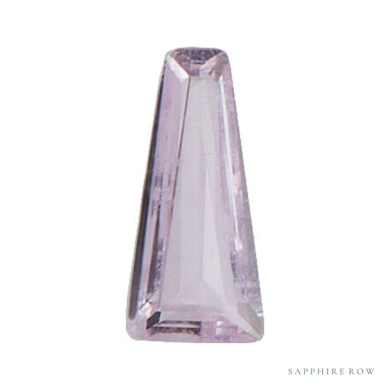 2x1.5 mm lab-grown pink sapphire, tapered baguette cut | Sapphire Row · cut7