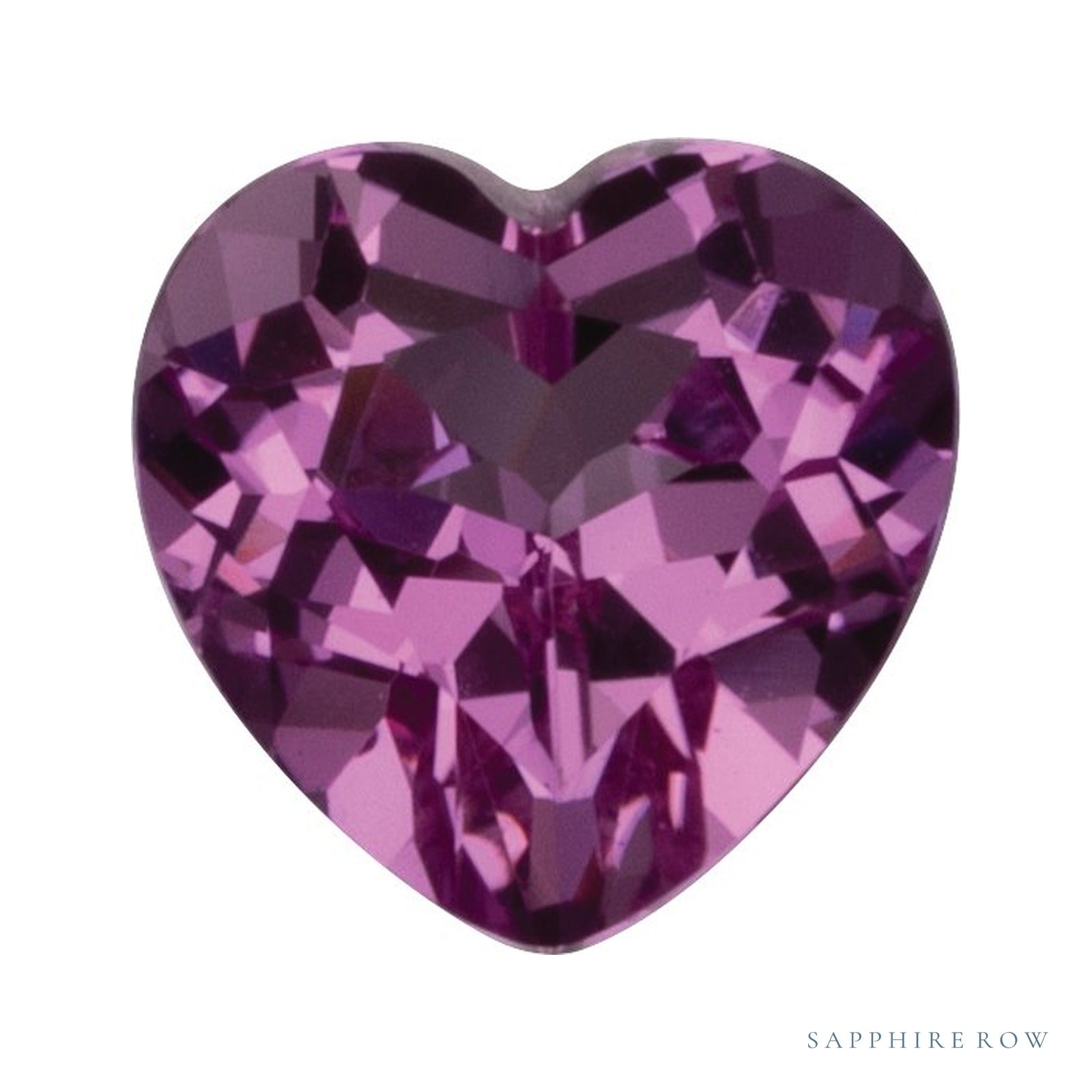 3 mm lab-grown pink sapphire, heart cut | Sapphire Row · cut4