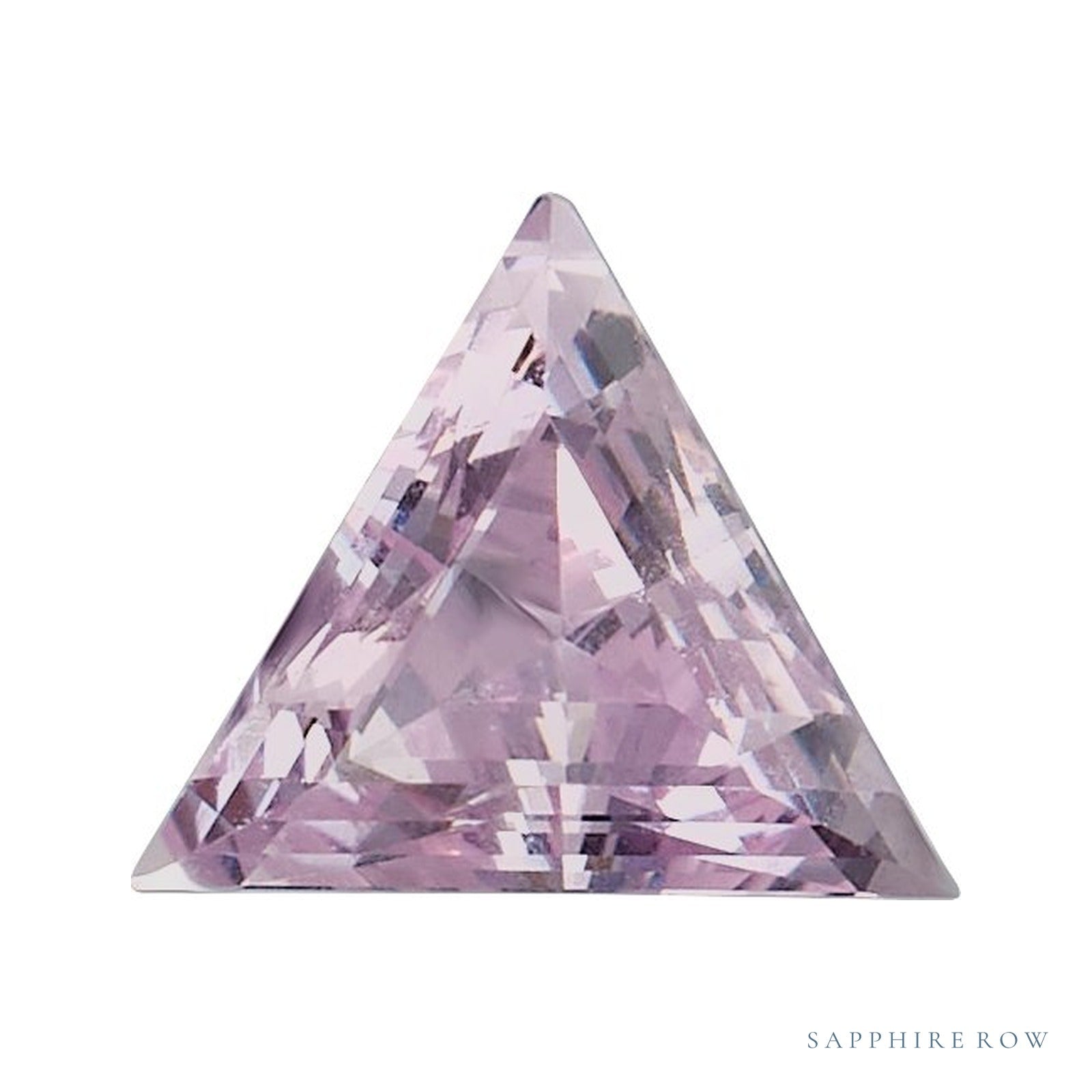 4 mm lab-grown pink sapphire, triangle cut | Sapphire Row · cut4