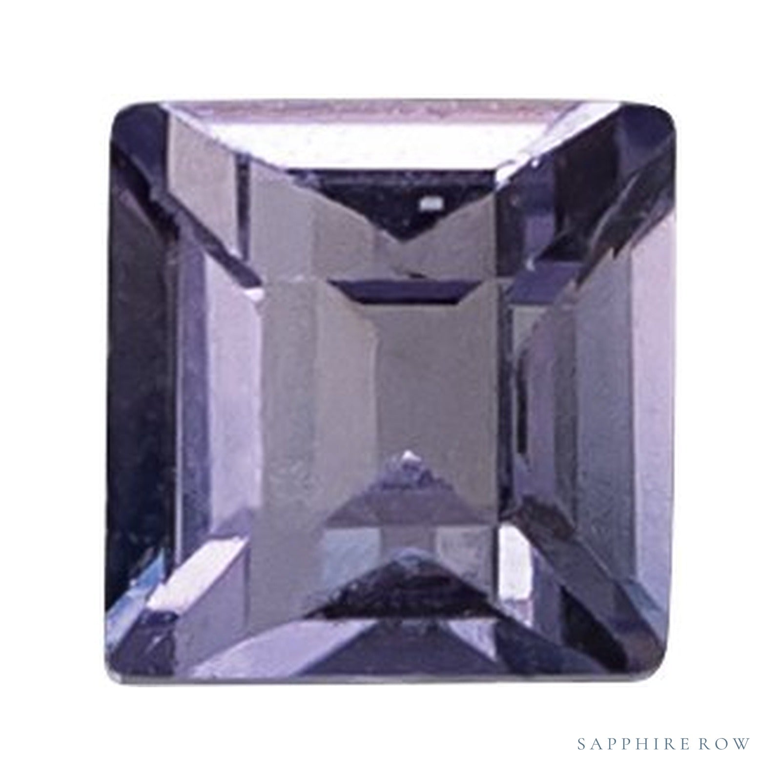 1.75 mm lab-grown purple sapphire, square cut | Sapphire Row · cut4
