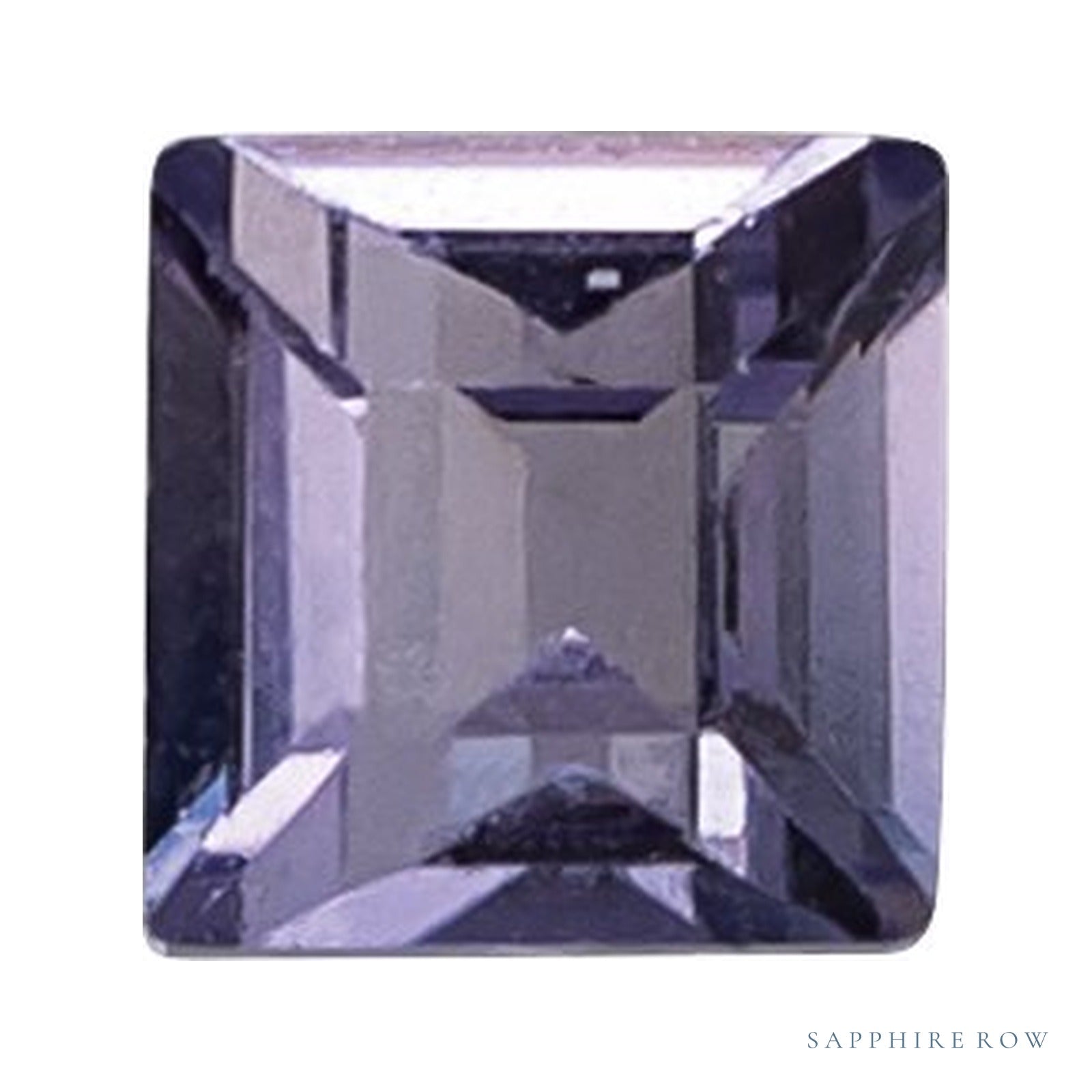 1.75 mm lab-grown purple sapphire, square cut | Sapphire Row · cut4