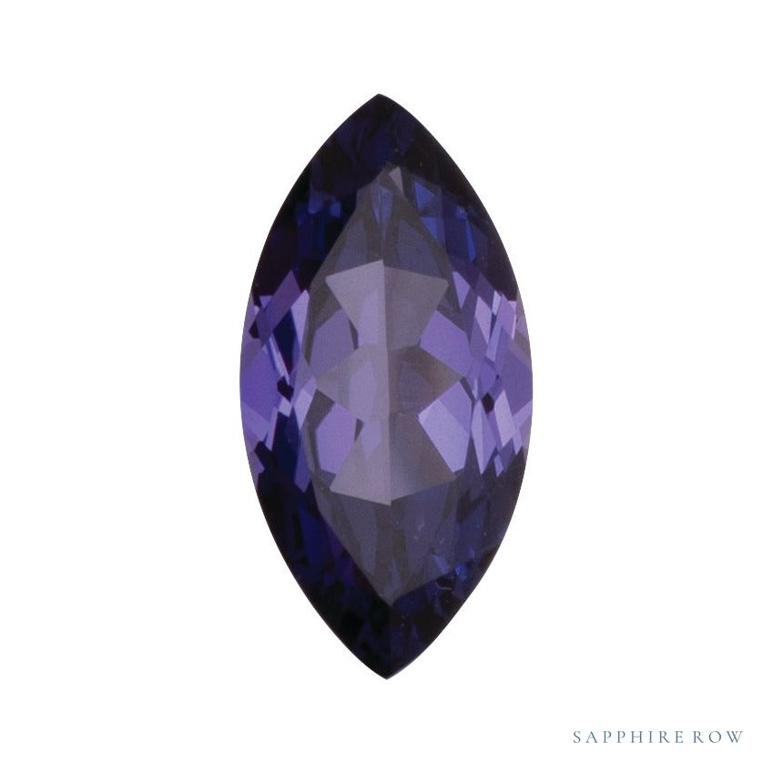5x3 mm lab-grown purple sapphire, marquise cut | Sapphire Row · cut7