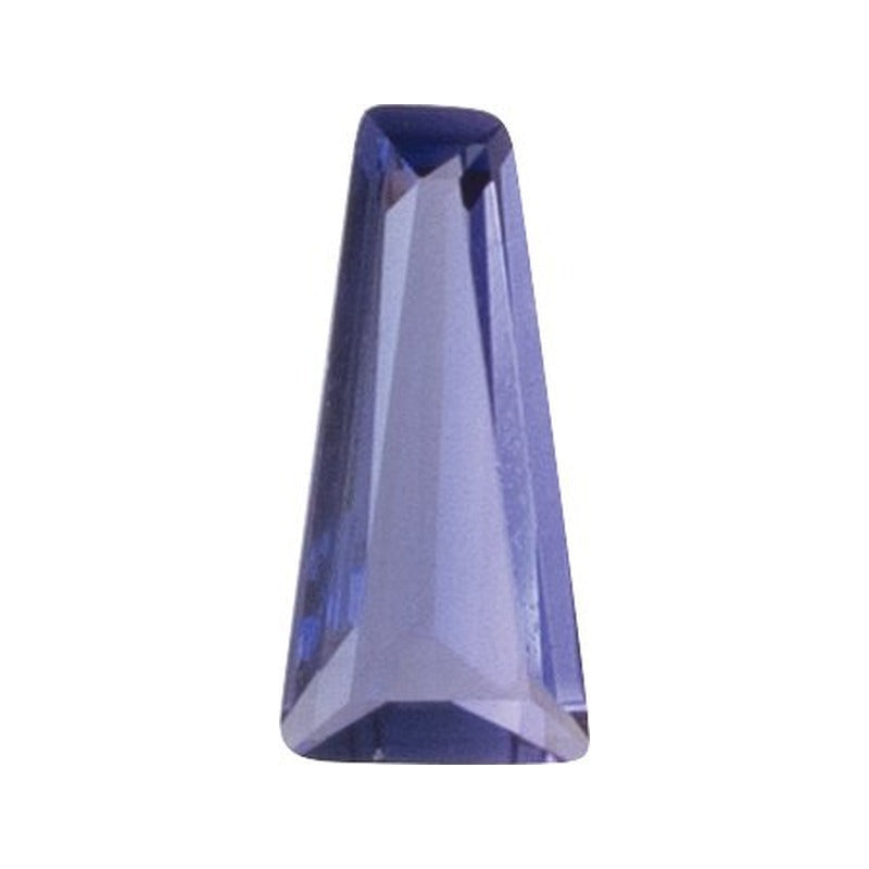 2x1.5 mm lab-grown purple sapphire, tapered baguette cut | Sapphire Row · cut7