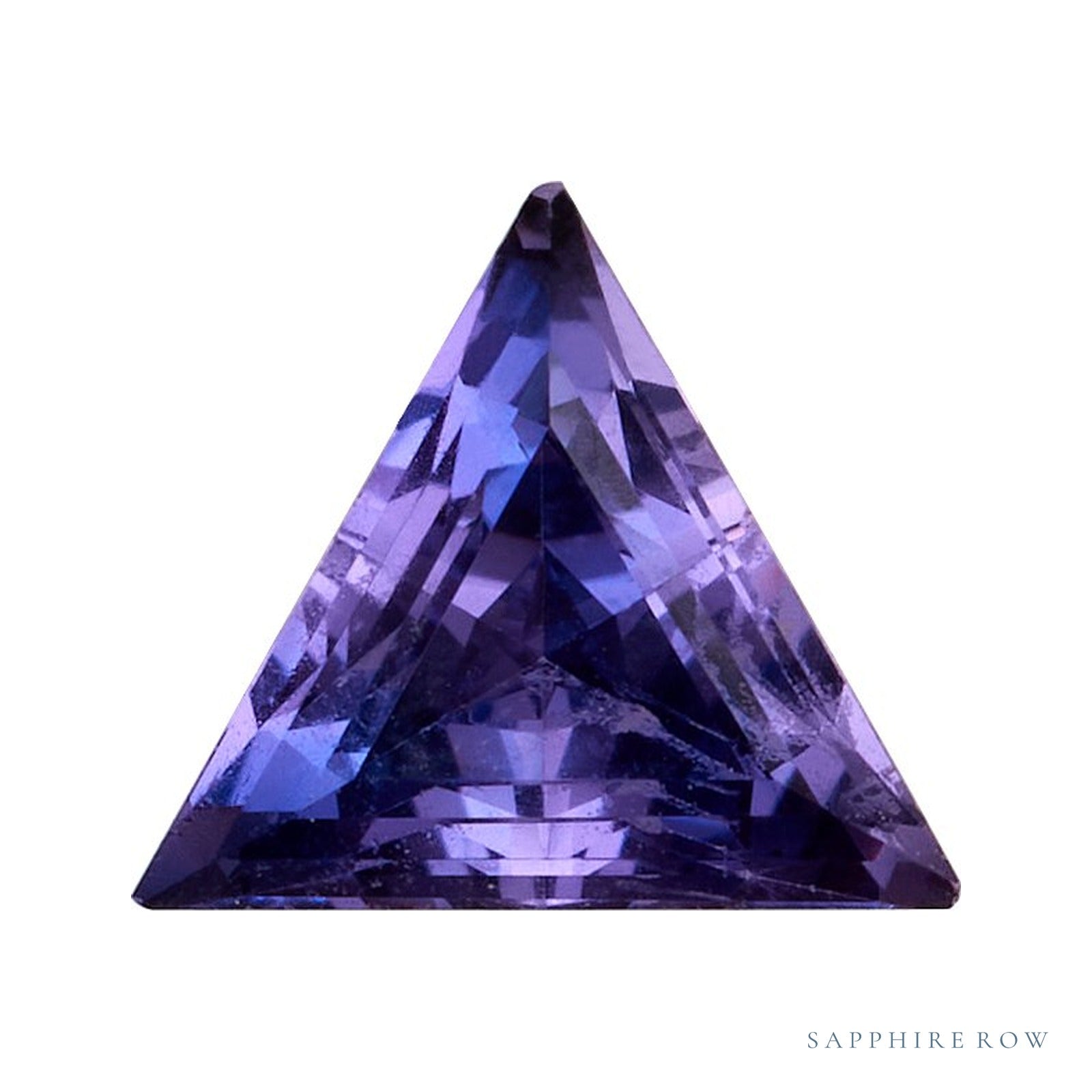 3 mm lab-grown purple sapphire, triangle cut | Sapphire Row · cut4