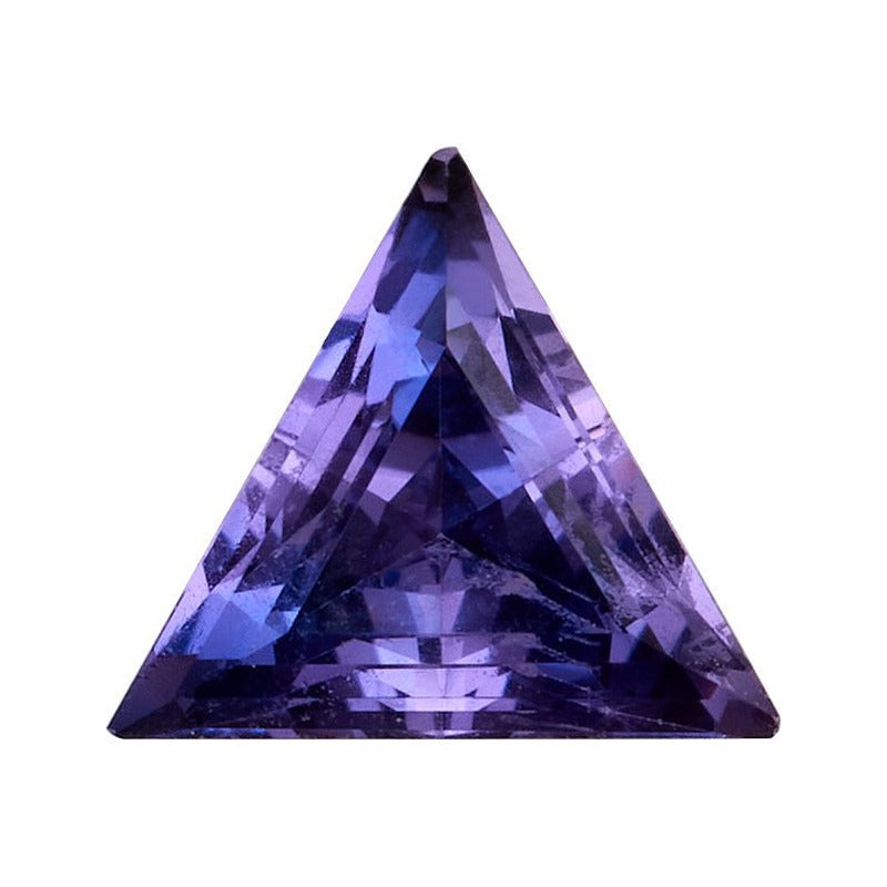 4 mm lab-grown purple sapphire, triangle cut | Sapphire Row · cut7