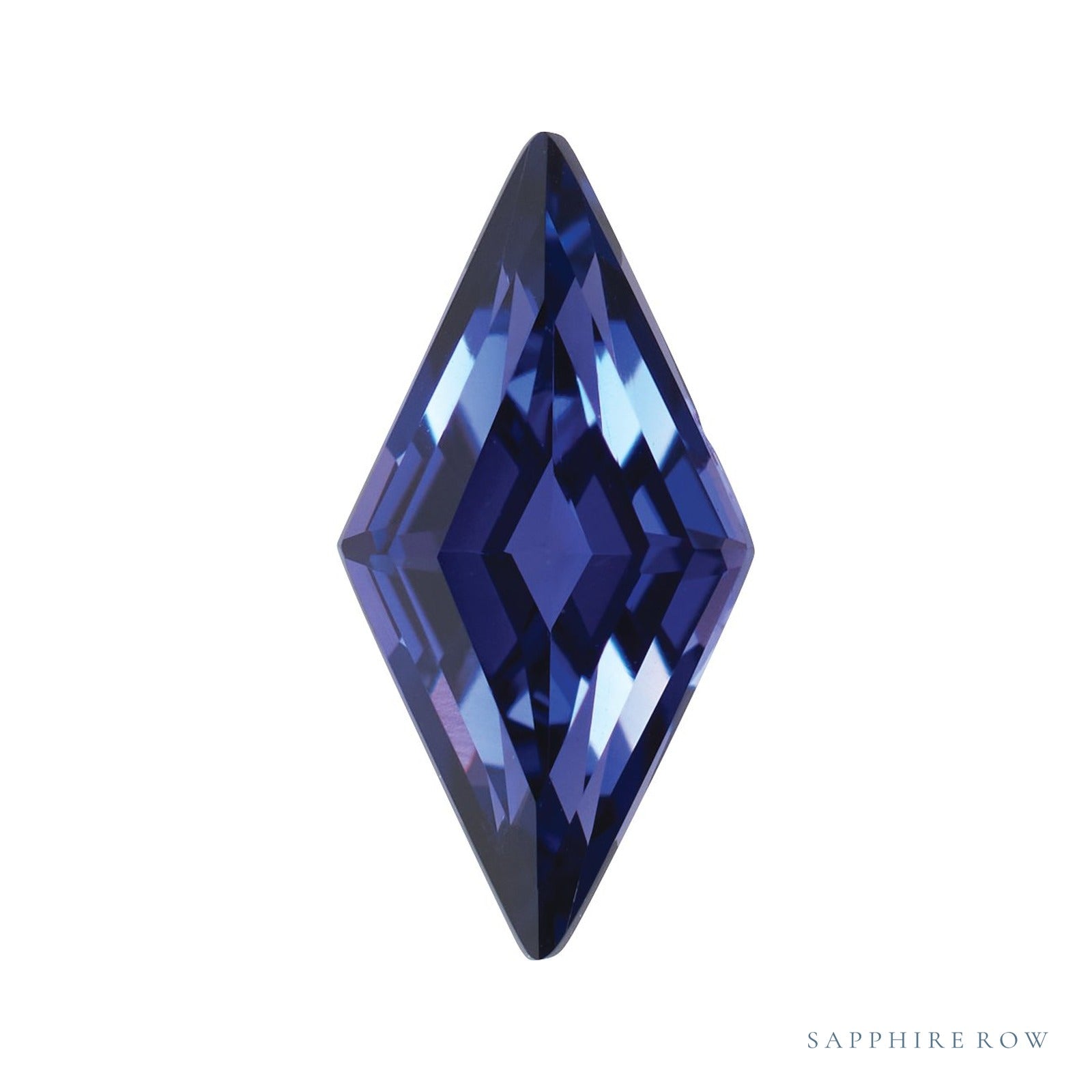 4x2.5 mm lab-grown purple sapphire, lozenge cut | Sapphire Row · cut4