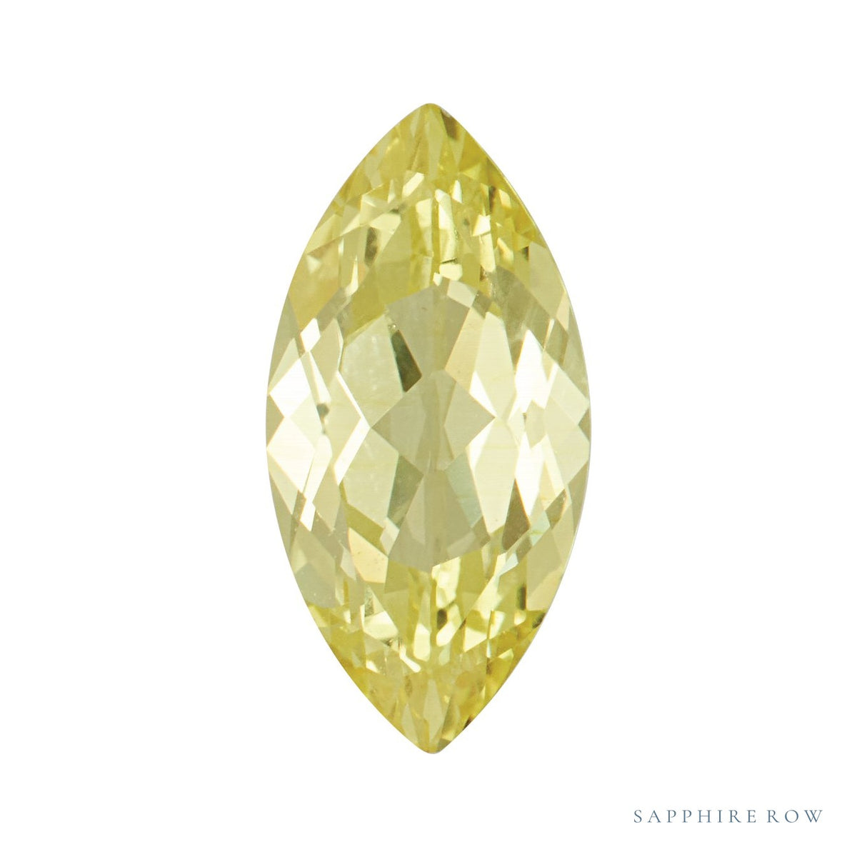 4x2 mm lab-grown yellow sapphire, marquise cut | Sapphire Row · cut7