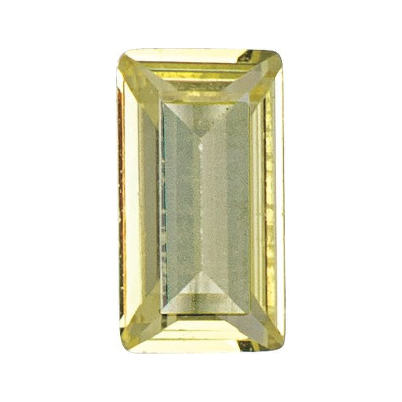 3x1.5 mm lab-grown yellow sapphire, straight baguette cut | Sapphire Row · cut7