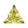 3 mm lab-grown yellow sapphire, triangle cut | Sapphire Row · cut4