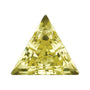 3 mm lab-grown yellow sapphire, triangle cut | Sapphire Row · cut7