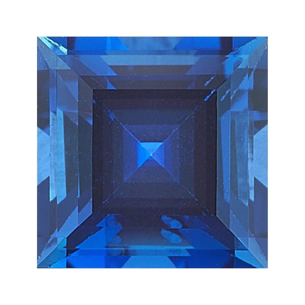 2.75 mm lab-grown blue sapphire, square cut | Sapphire Row · cut7