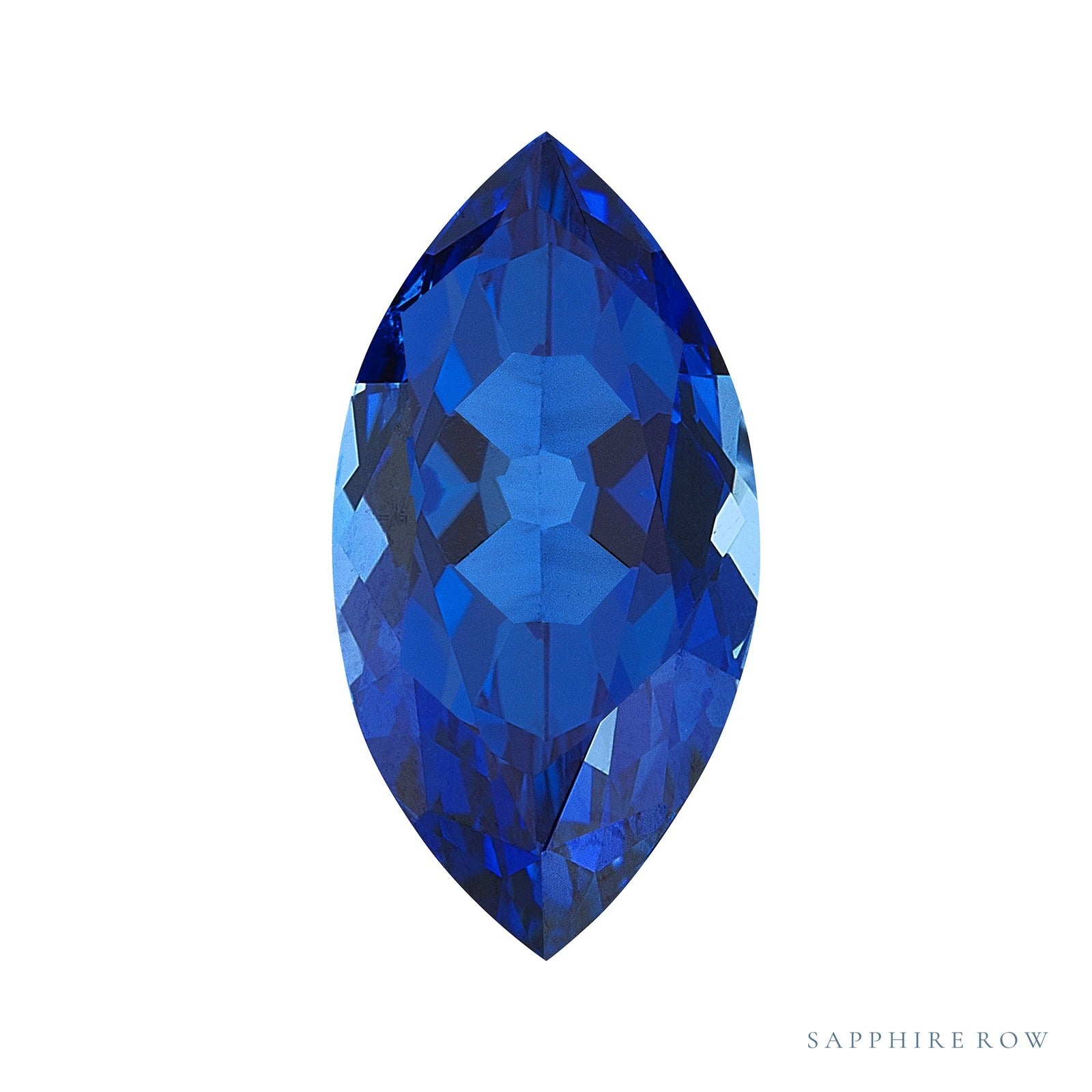 4.5x2.5 mm lab-grown blue sapphire, marquise cut | Sapphire Row · cut4