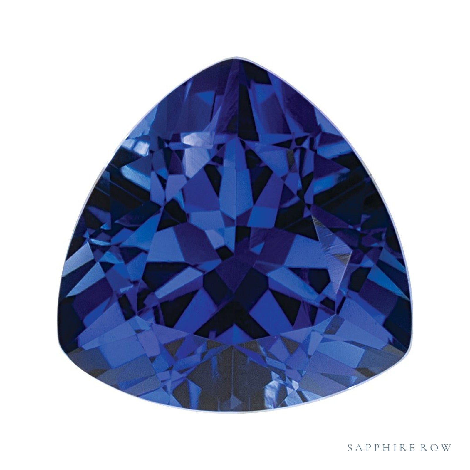 3.5 mm lab-grown blue sapphire, trillion cut | Sapphire Row · cut4
