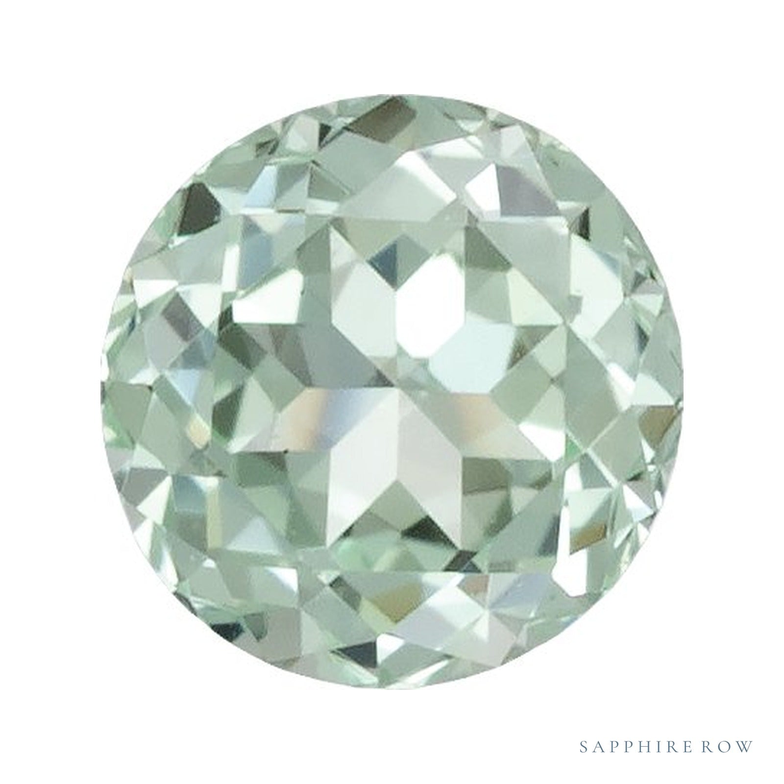 2 mm lab-grown mint green sapphire, round cut | Sapphire Row · cut4