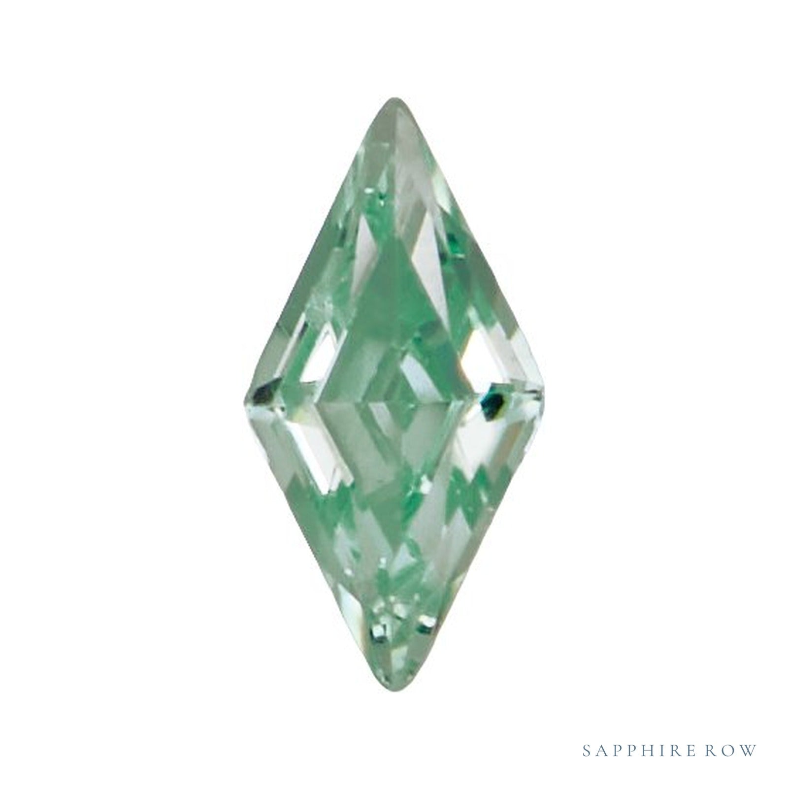 4x2 mm lab-grown mint green sapphire, lozenge cut | Sapphire Row · cut4