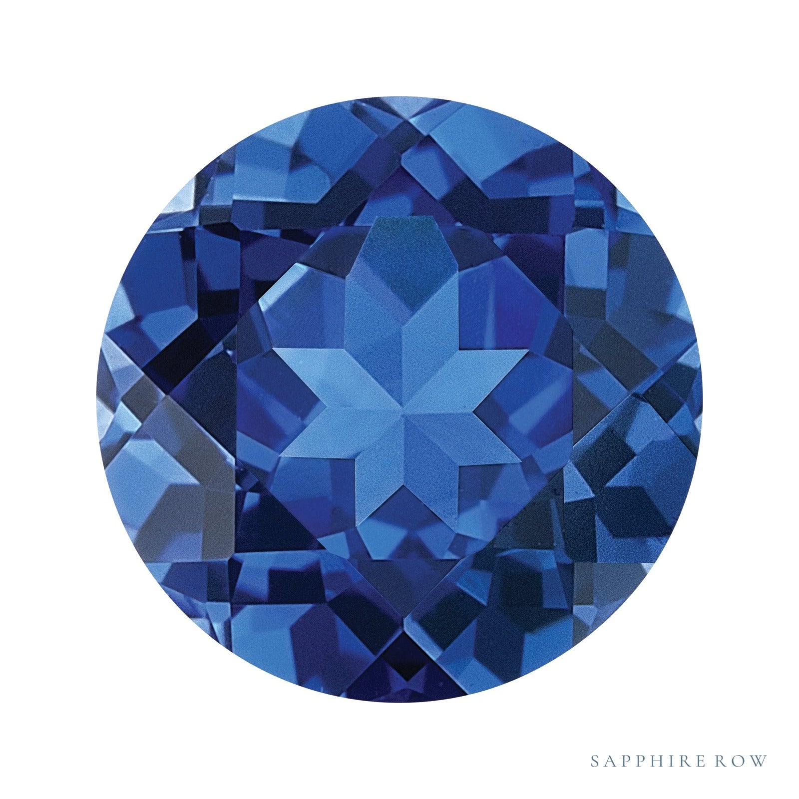 2.75 mm lab-grown blue sapphire, round cut | Sapphire Row · cut4