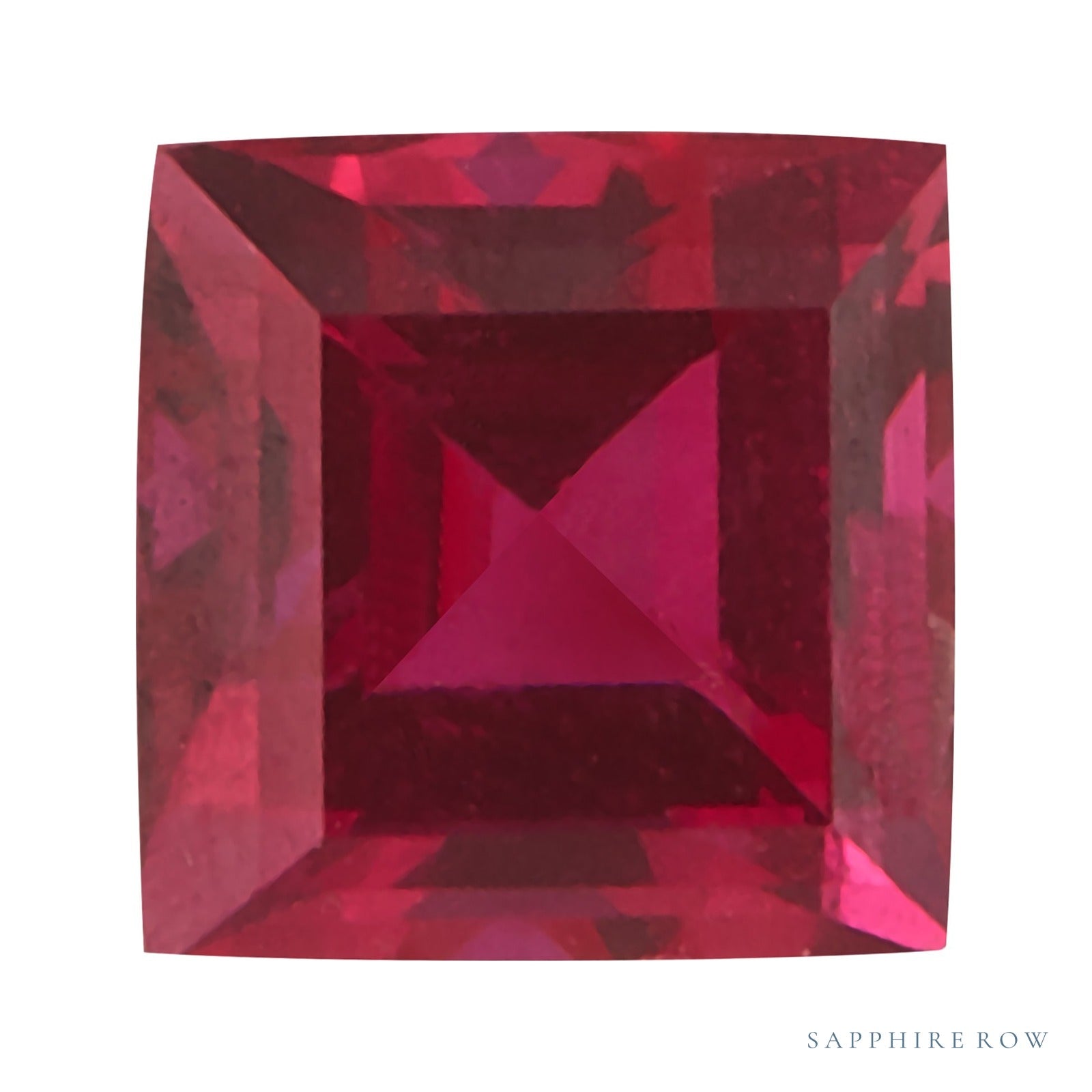 2 mm lab-grown red ruby, square cut | Sapphire Row · cut4