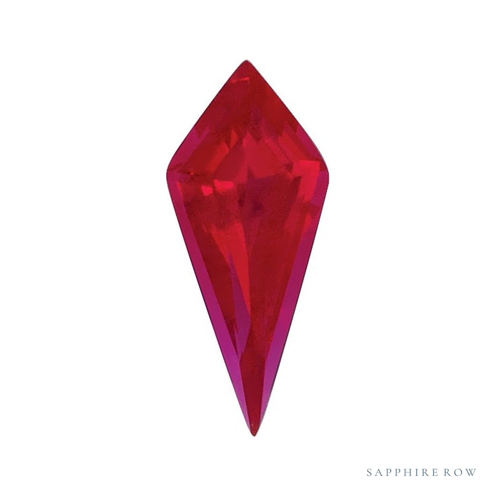5x2.25 mm lab-grown red ruby, kite cut | Sapphire Row · cut4