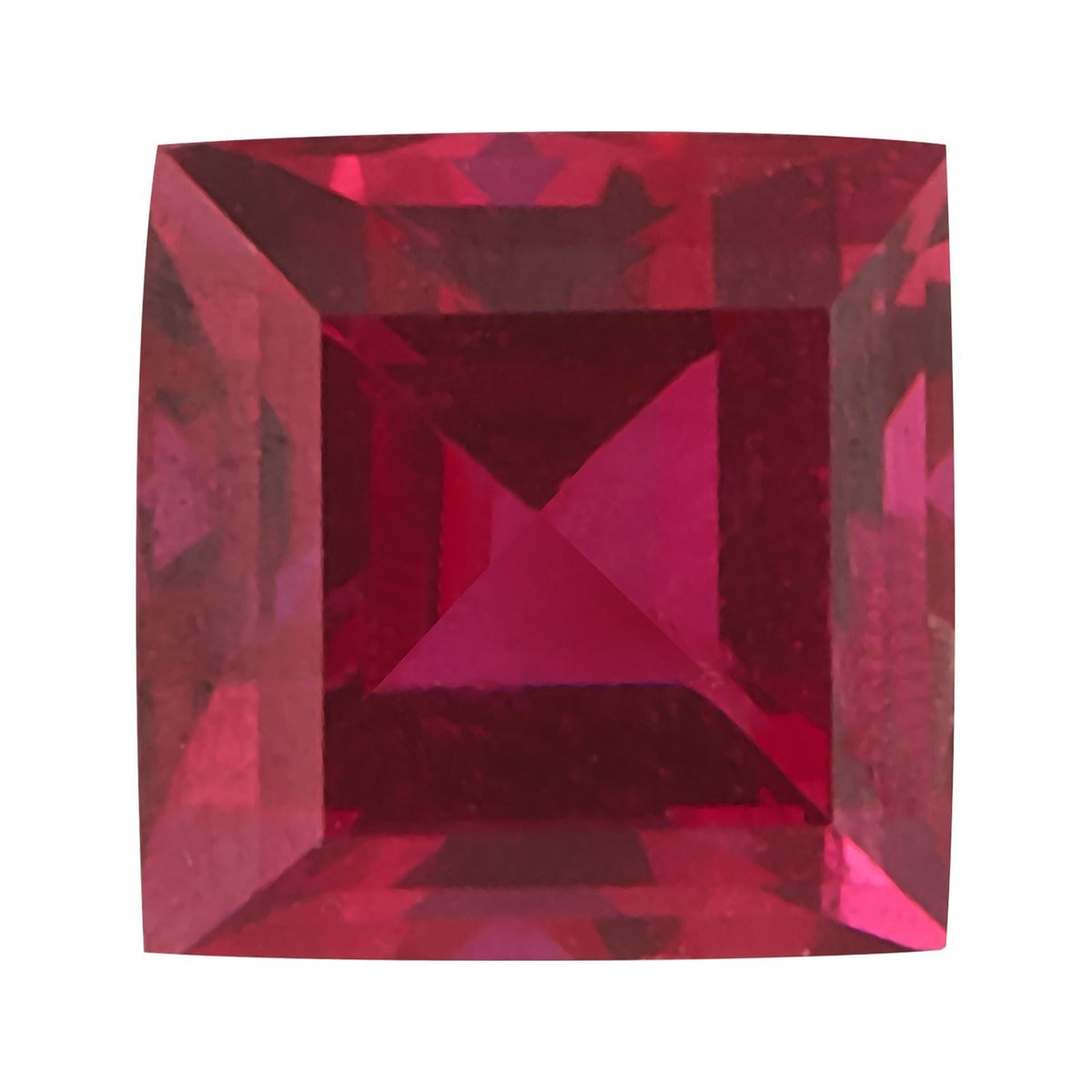 1.25 mm lab-grown red ruby, square cut | Sapphire Row · cut7