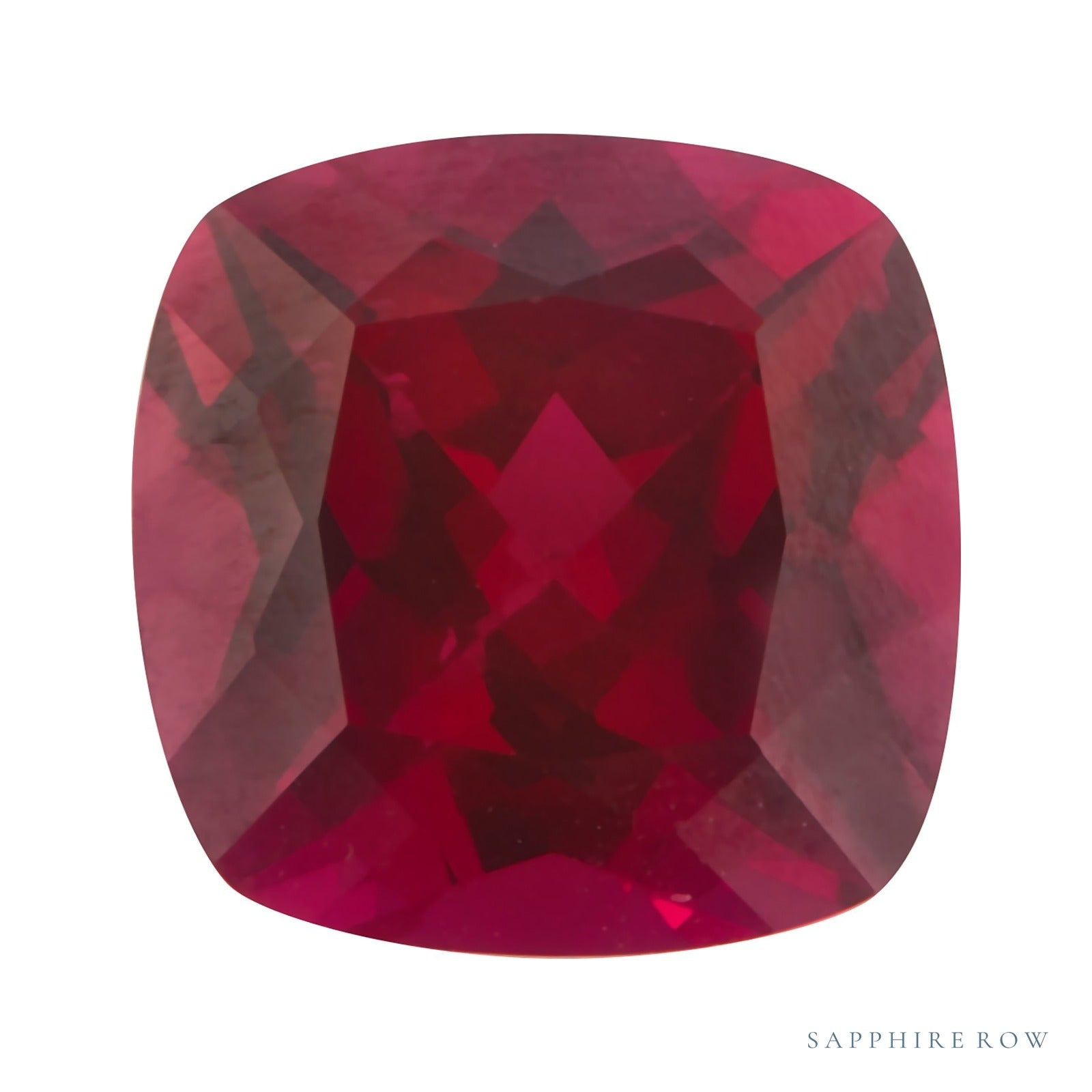 3 mm lab-grown red ruby, cushion cut | Sapphire Row · cut4
