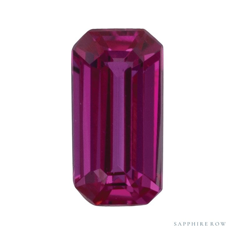 4x2 mm lab-grown red ruby, emerald cut | Sapphire Row · cut4 · cut5